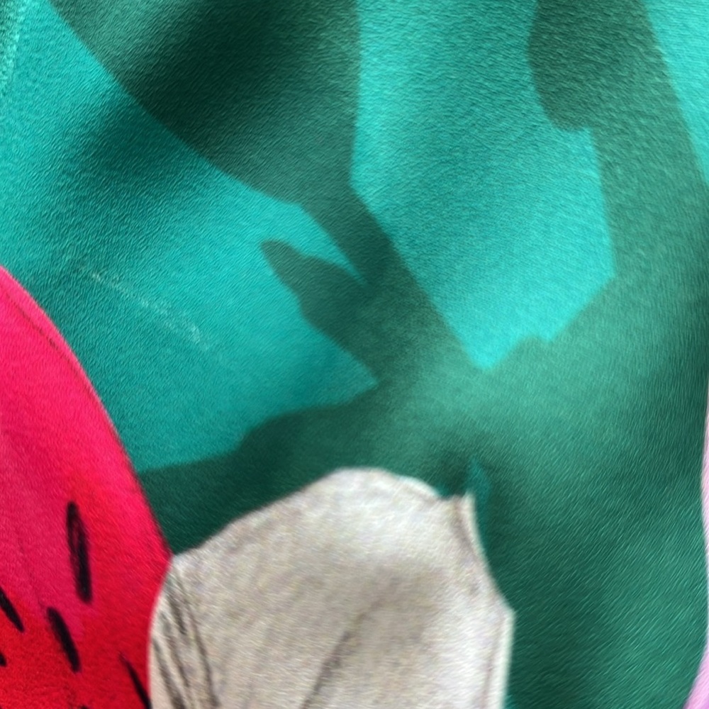 Aritzia Babaton Wallace Floral Green Wrap Dress - Picture 12 of 12
